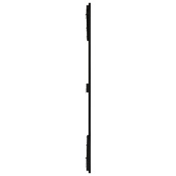 Tête de lit murale Noir 159,5x3x110 cm Bois massif de pin 