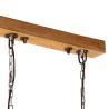 Lampe suspendue 25 W rouge délavé 85x28x109 cm E27 
