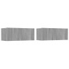 Ensemble de meubles TV 4 pcs Sonoma gris Bois d'ingénierie 