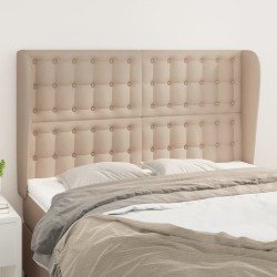 Tête de lit avec oreilles Cappuccino 147x23x118/128 cm 