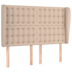 Tête de lit avec oreilles Cappuccino 147x23x118/128 cm 