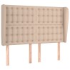 Tête de lit avec oreilles Cappuccino 147x23x118/128 cm 