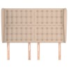 Tête de lit avec oreilles Cappuccino 147x23x118/128 cm 