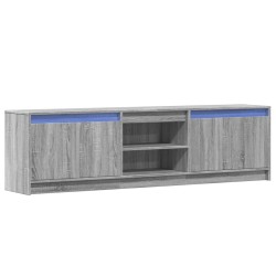 Meuble TV avec LED sonoma gris 180x34x50 cm bois d'ingénierie 