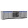 Meuble TV avec LED sonoma gris 180x34x50 cm bois d'ingénierie 