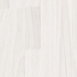 Cadre de lit sans matelas blanc bois massif 160x200 cm 