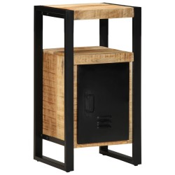 Armoire de salle de bain 40x35x75 cm en bois massif brut de manguier 