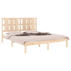 Cadre de lit sans matelas 150x200 cm bois massif 