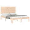 Cadre de lit sans matelas 140x190 cm bois de pin massif 