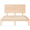 Cadre de lit sans matelas 140x190 cm bois de pin massif 