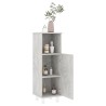 Armoire de salle de bain Gris béton 30x30x95 cm Bois ingénierie 