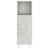 Armoire de salle de bain Gris béton 30x30x95 cm Bois ingénierie 