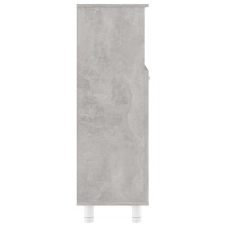 Armoire de salle de bain Gris béton 30x30x95 cm Bois ingénierie 