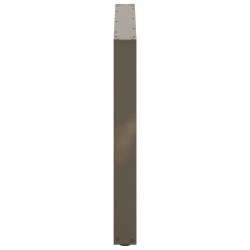 Pieds de table à manger en U 3 pièces Acier naturel 100 x (72-73) cm Acier 