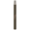 Pieds de table à manger en U 3 pièces Acier naturel 100 x (72-73) cm Acier 