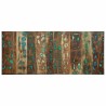Tête de lit multicolore 120 cm bois massif récupération 