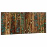 Tête de lit multicolore 120 cm bois massif récupération 