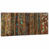 Tête de lit multicolore 120 cm bois massif récupération 