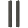 Tête de lit avec oreilles Gris foncé 163x16x118/128 cm Velours 