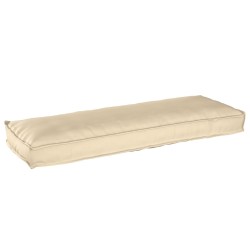 Coussins de palette pour banc 2 pcs Beige 120x40x8 cm Tissu Oxford 