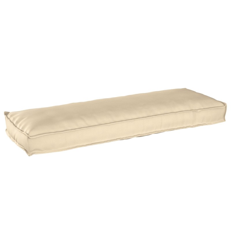 Coussins de palette pour banc 2 pcs Beige 120x40x8 cm Tissu Oxford 