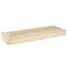 Coussins de palette pour banc 2 pcs Beige 120x40x8 cm Tissu Oxford 