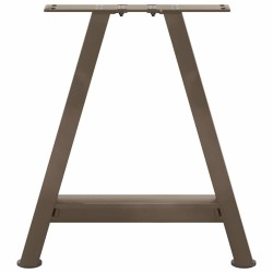 Pieds de table basse en forme de A, 2 pièces, 50 x (42-43) cm, acier 