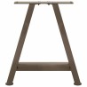 Pieds de table basse en forme de A, 2 pièces, 50 x (42-43) cm, acier 