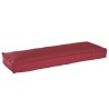 Coussins de Palette pour Banc 2 pcs Rouge Vin 120x40x8 cm Tissu Oxford 