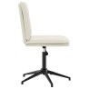 Chaise à manger Crème Velours 