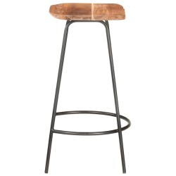 Tabourets de bar lot de 2 bois d'acacia solide 