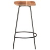 Tabourets de bar lot de 2 bois d'acacia solide 