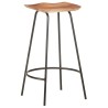 Tabourets de bar lot de 2 bois d'acacia solide 