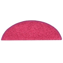 Tapis d'escalier 30 pcs rose 56x17x3 cm 