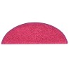 Tapis d'escalier 30 pcs rose 56x17x3 cm 