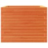 Jardinière cire marron 60x60x46 cm bois de pin massif 