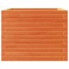 Jardinière cire marron 60x60x46 cm bois de pin massif 