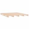 Lit de palette 140x190 cm bois de pin massif 