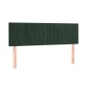 Têtes de lit 2 pcs Vert foncé 72x5x78/88 cm Velours 