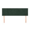 Têtes de lit 2 pcs Vert foncé 72x5x78/88 cm Velours 