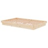 Cadre de lit sans matelas bois massif 