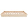 Cadre de lit sans matelas bois massif 