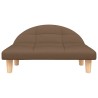 Lit pour chien marron 70x52x30 cm tissu 