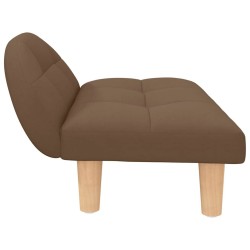 Lit pour chien marron 70x52x30 cm tissu 