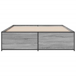 Cadre de lit sans matelas sonoma gris 140x200 cm 