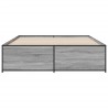 Cadre de lit sans matelas sonoma gris 140x200 cm 