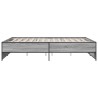 Cadre de lit sans matelas sonoma gris 140x200 cm 