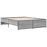 Cadre de lit sans matelas sonoma gris 140x200 cm 