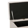 Banc avec compartiment de rangement 116 cm Crème Polyester 