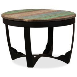 Table basse bois de récupération massif 60x40 cm 